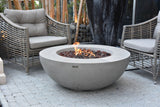 Elementi Lunar Bowl Liquid Propane, Light Grey