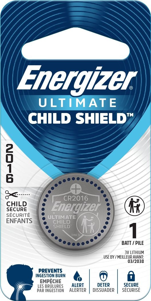 Energizer 2016 Child Shield Lithium Battery S9