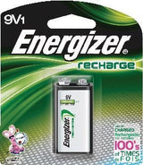 Energizer NH22NBP 1-pk 9V / 9 Volt 175 mAh NiMH Rechargeable Battery, Pre-Charged, All Purpose