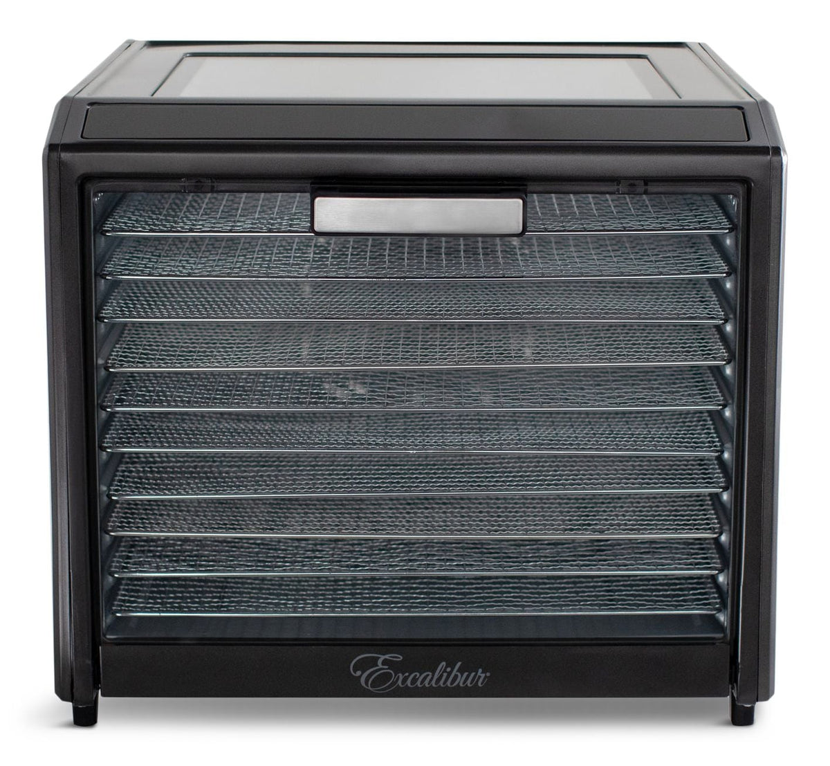 Excalibur Performance Series 10-Tray Food Dehydrator, Steel, 700W, Stainless Steel, Black
