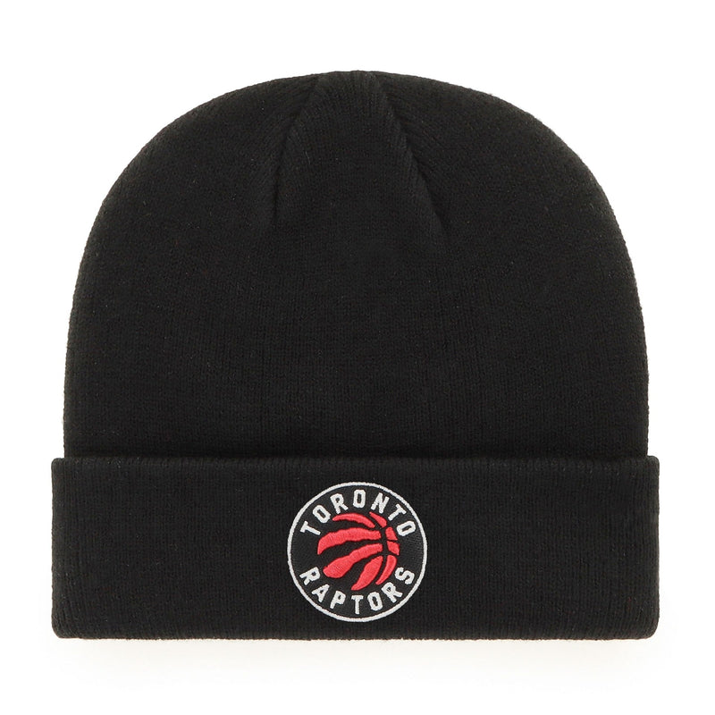 Fan Favorite NBA Toronto Raptors Mass Freeze Knit Cuffed Toque with Embroidered Logo, Black R0