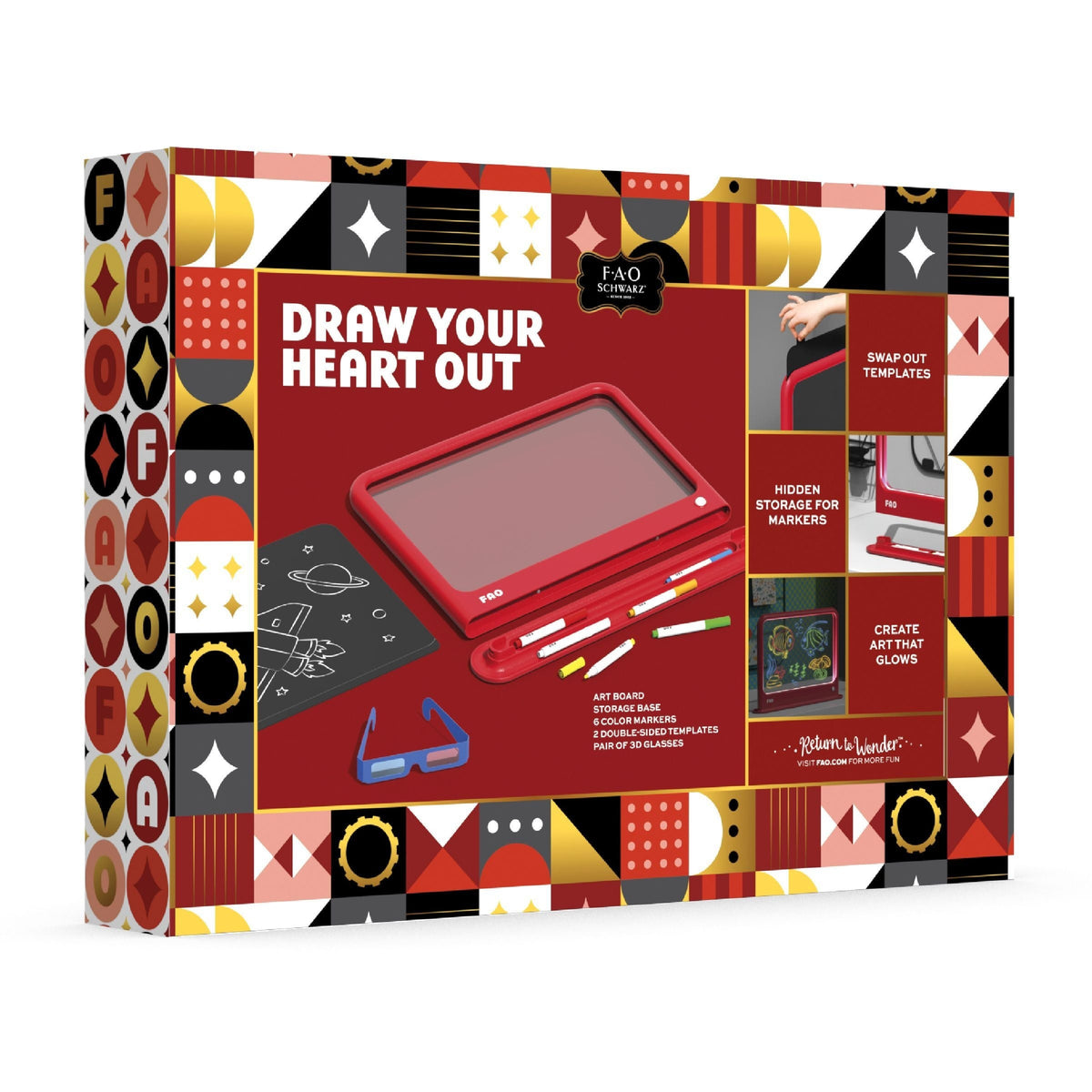 FAO Schwarz Drawing Light Designer Deluxe, Red