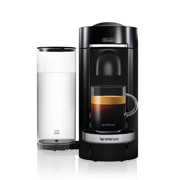 Nespresso New Vertuo Plus Deluxe Coffee and Espresso Machine by De'Longhi, Black, Single-Serve Brewers V4