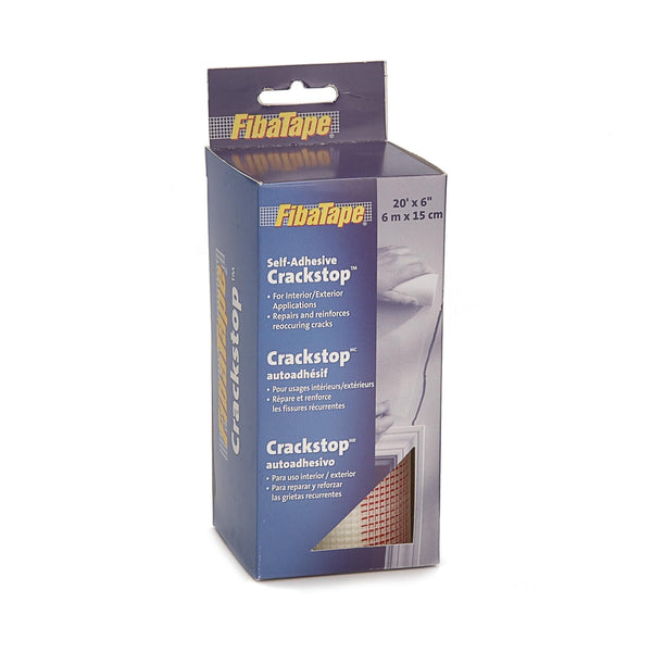 FibaTape CrackStop Self-Adhesive Fiberglass Mesh Tape For Drywall Repair, 6-in x 20-ft J9
