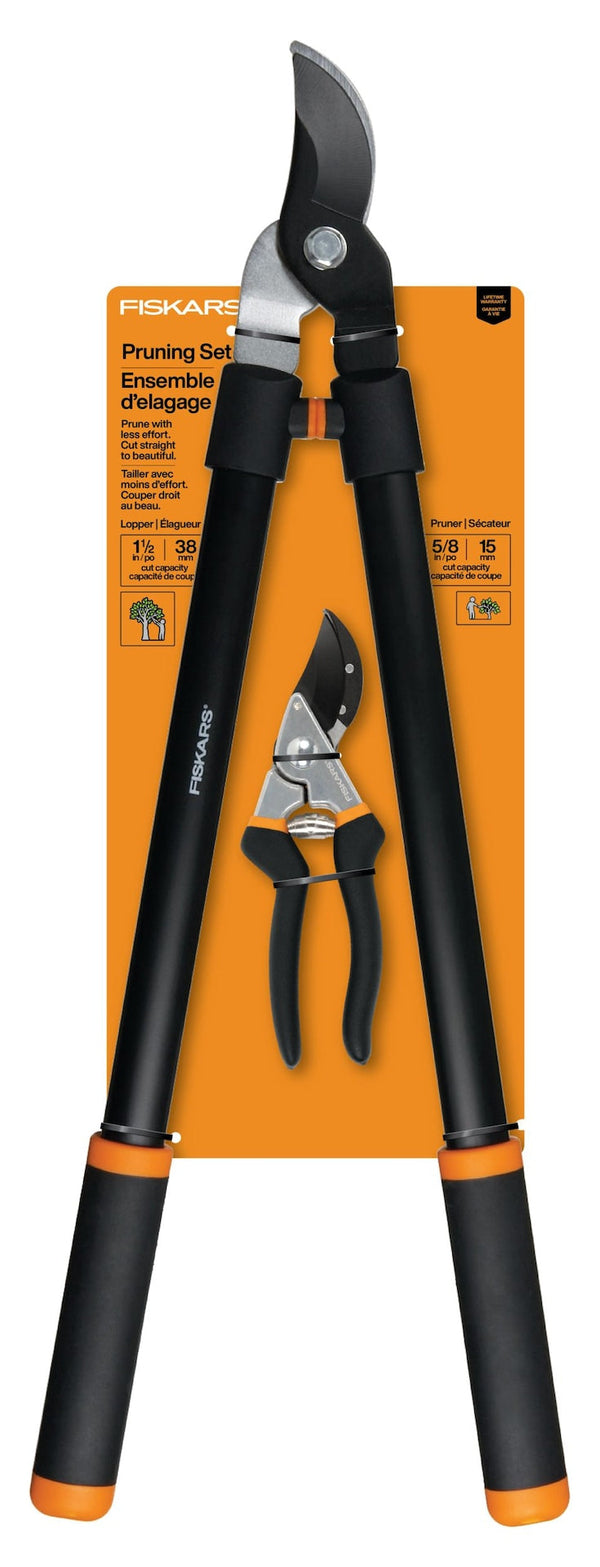 Fiskars Bypass Lopper/Pruner Set E6