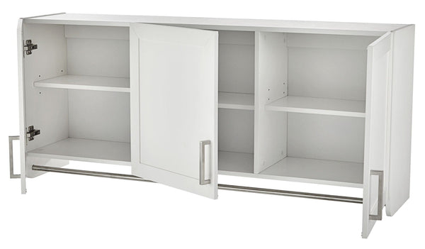For Living 3-Door Wall Laundry Cabinet, White P0