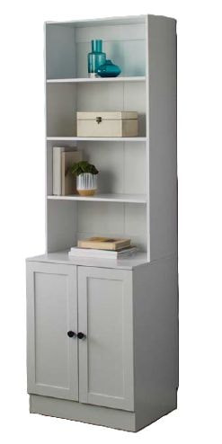 For Living Bookcase Cabinet, White C2