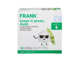 FRANK Extra-Small Organic Fresh-Scented Compostable Food Waste Bags, 100-pk, Clear, 10-L