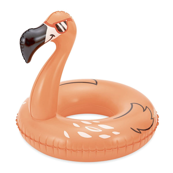 Funsicle Flaming Flamingo Inflatable Pool Swim Ring/Tube, 33-in P7
