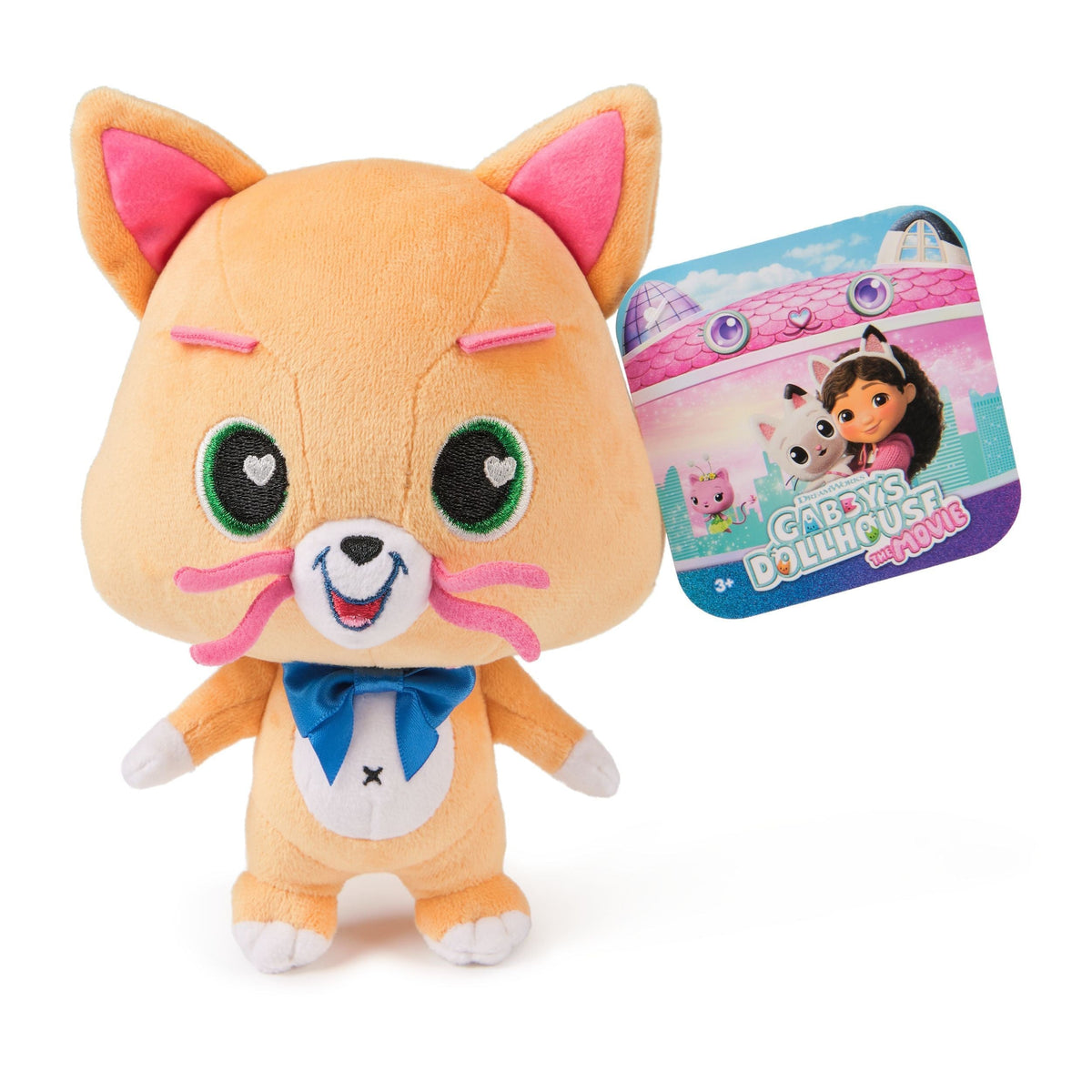 Gabby’s Dollhouse: The Movie Official Plush Toy, Cat Stuffed Animal, 8-in Plush, Ages 3+