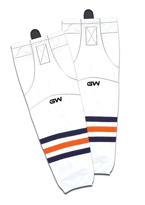 Gamewear 8500 Pro Team Performance Hockey Socks, Edmonton Oilers Away Colours, Assorted Sizes A3