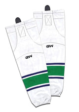 Gamewear 8500 Pro Team Performance Hockey Socks, Vancouver Canucks Away Colours, Assorted Sizes