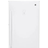GE White 29 in 14.1 cu. ft. Frost-free Upright Freezer