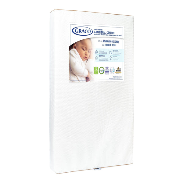 Graco Premium Dual-Comfort Crib & Toddler Mattress E2