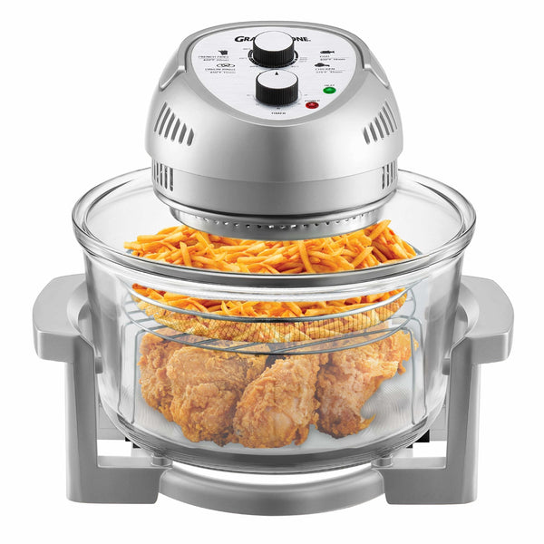 Granitestone Glass Air Fryer, Silver C3