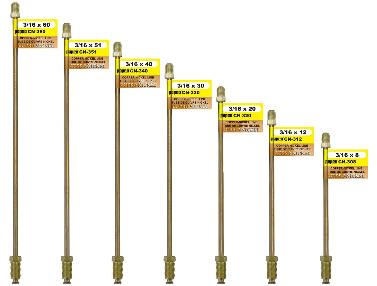 H. Paulin CN340 Copper Nickel Brake Line, Standard, 40 x 3/16-in Please make sure this part fits your need
