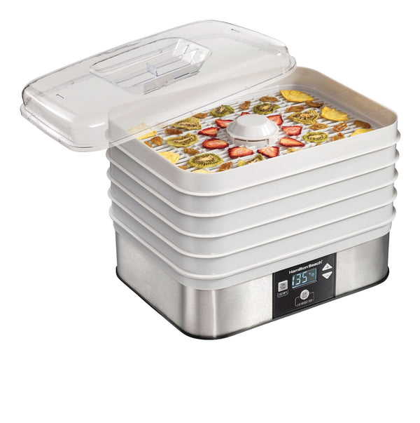 Hamilton Beach Digital Food Dehydrator with Adjustable Thermostat, Grey I4