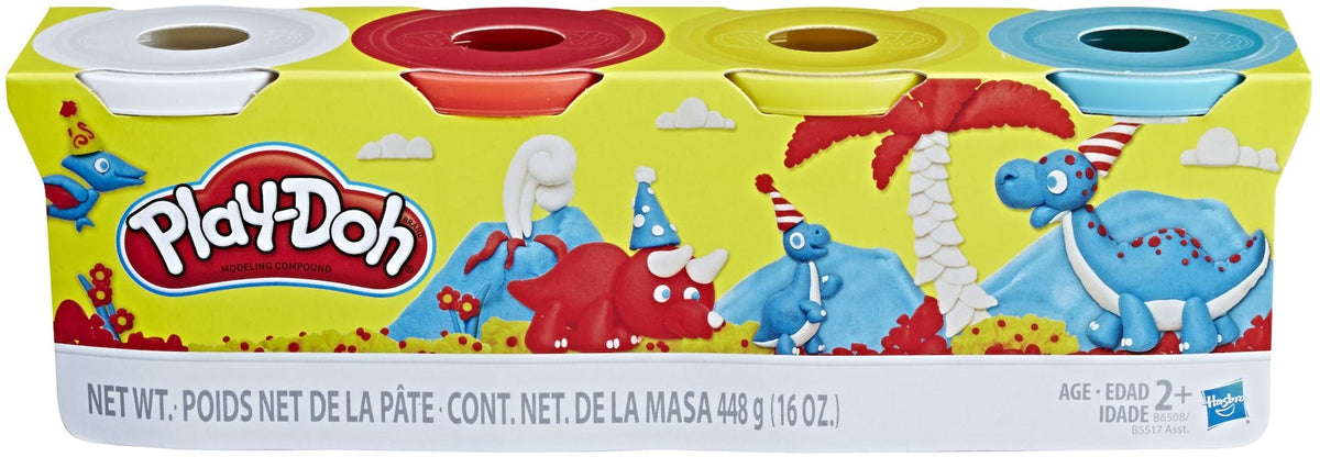 Hasbro Play-Doh Modeling Compound Creative Toy for Toddlers, Assorted 4 pk, Ages 2+