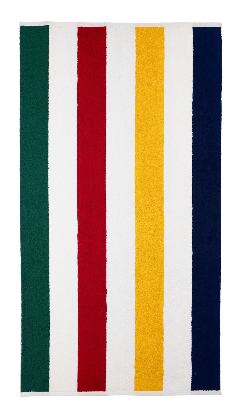 Hudson’s Bay Stripes Beach Towel, Cabana Vertical, Multi-Coloured, 70-in x 40-in U6