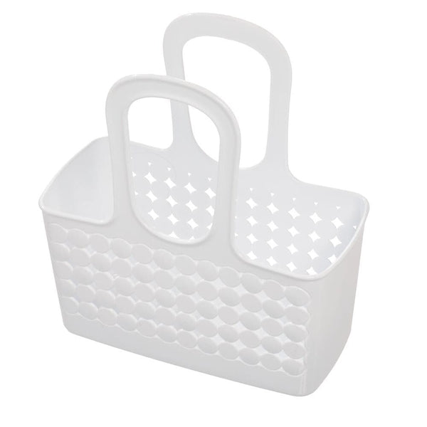 iDesign Orbz Small Tote Portable Shower Caddy with Handle, White A3