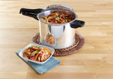 Imusa Stovetop Pressure Cooker, Aluminum, 7-qt