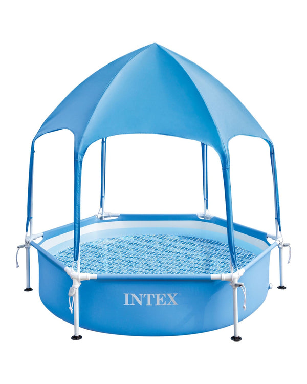 Intex 6-ft x 15-in Canopy Metal Frame Wading Pool C4