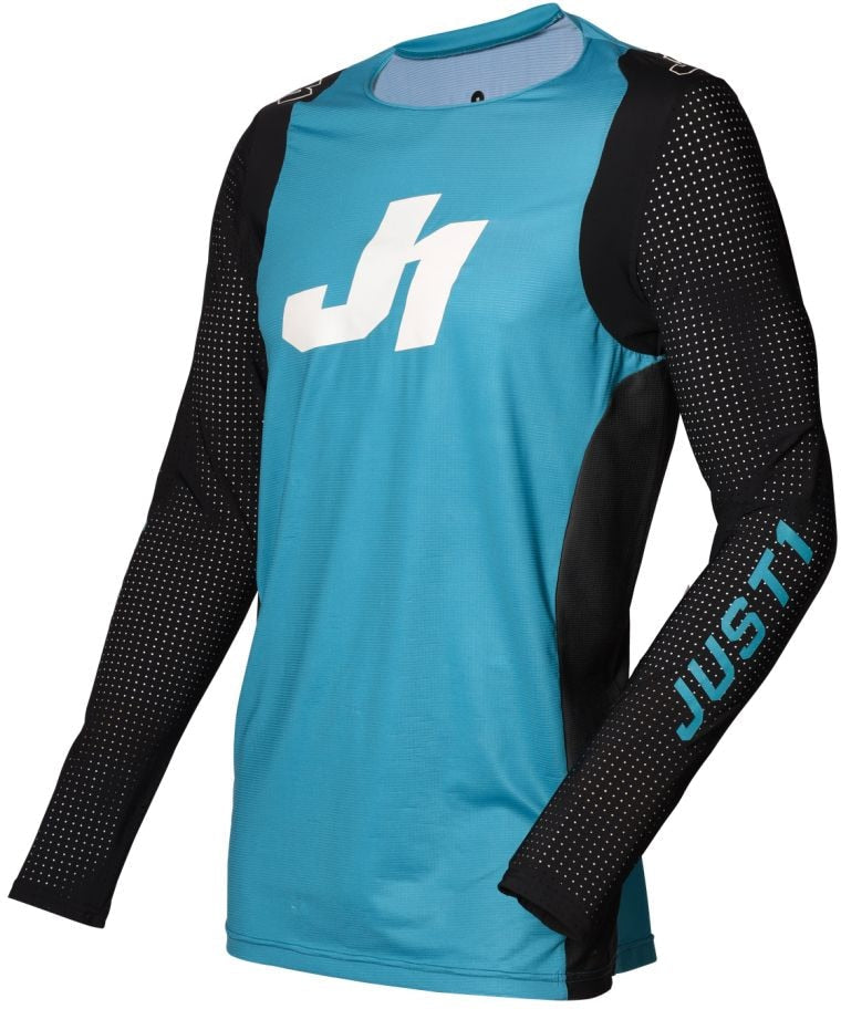 Just1 Youth Flex Motocross Jersey, Blue/Black/White J7