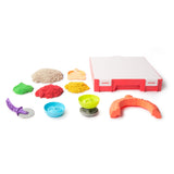Kinetic Sand 4-Colour SquishPizza Set with Rising Action