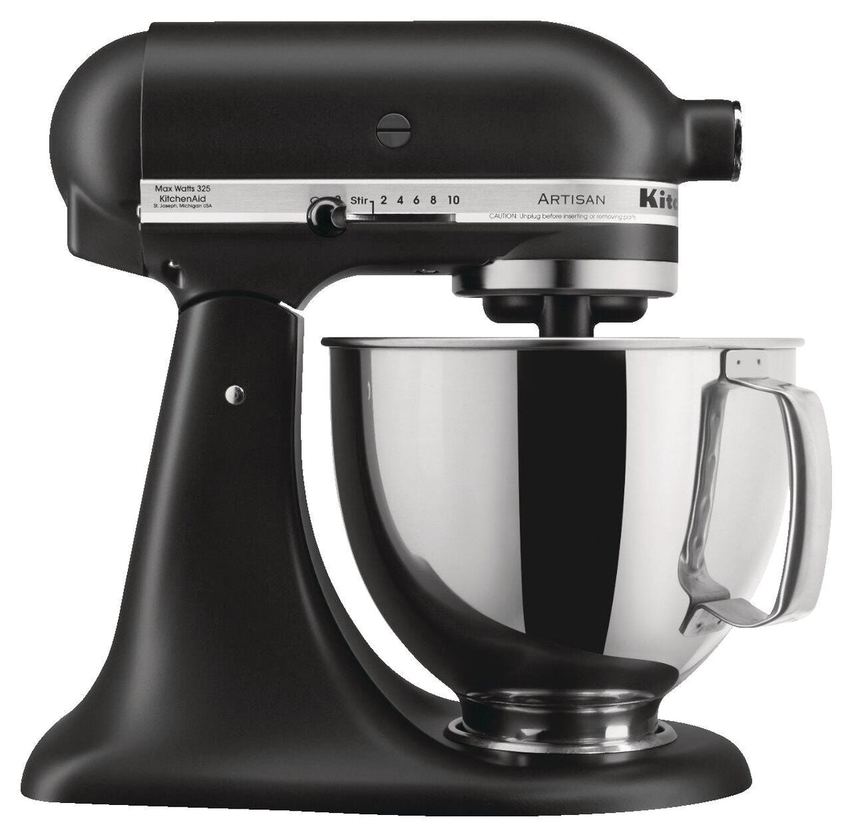 KitchenAid Artisan Series 5-Quart Tilt-Head Stand Mixer, Matte Black