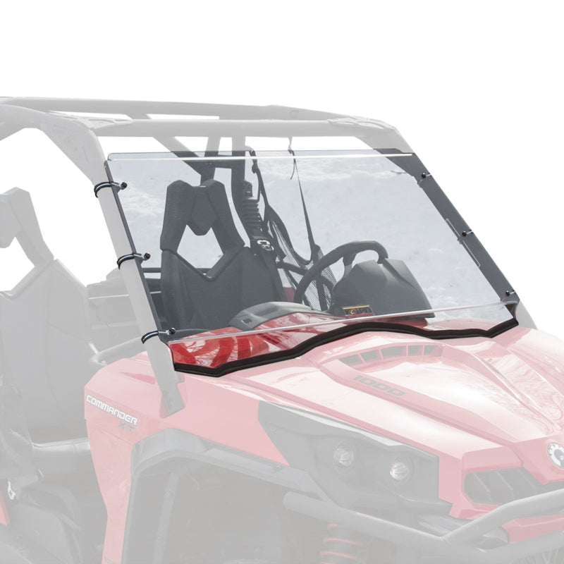 Kolpin Hard Coated Full Fixed Windshield, Cam-Am Commander D9