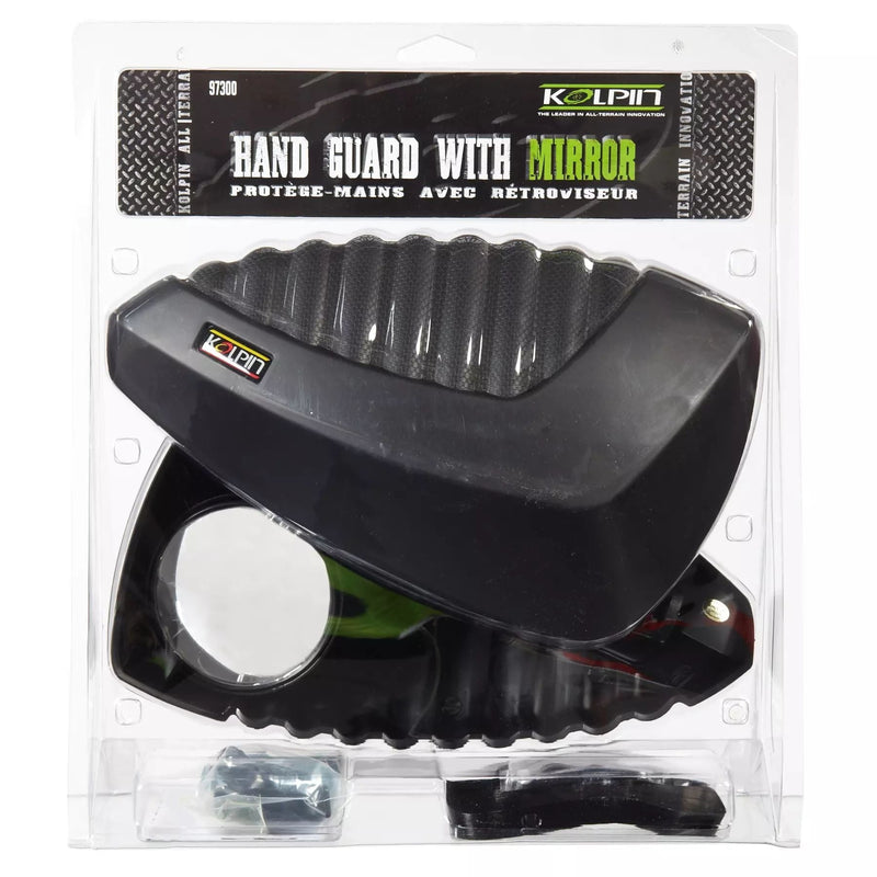 Kolpin Universal ATV Hand Guard with Rearview Mirror Y4