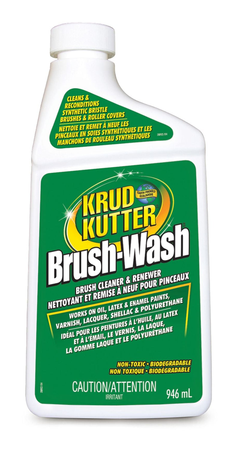 Krud Kutter Brush-Wash Cleaner & Renewer For Oil, Latex & Enamel Paint, Non-Toxic, 946-mL V2