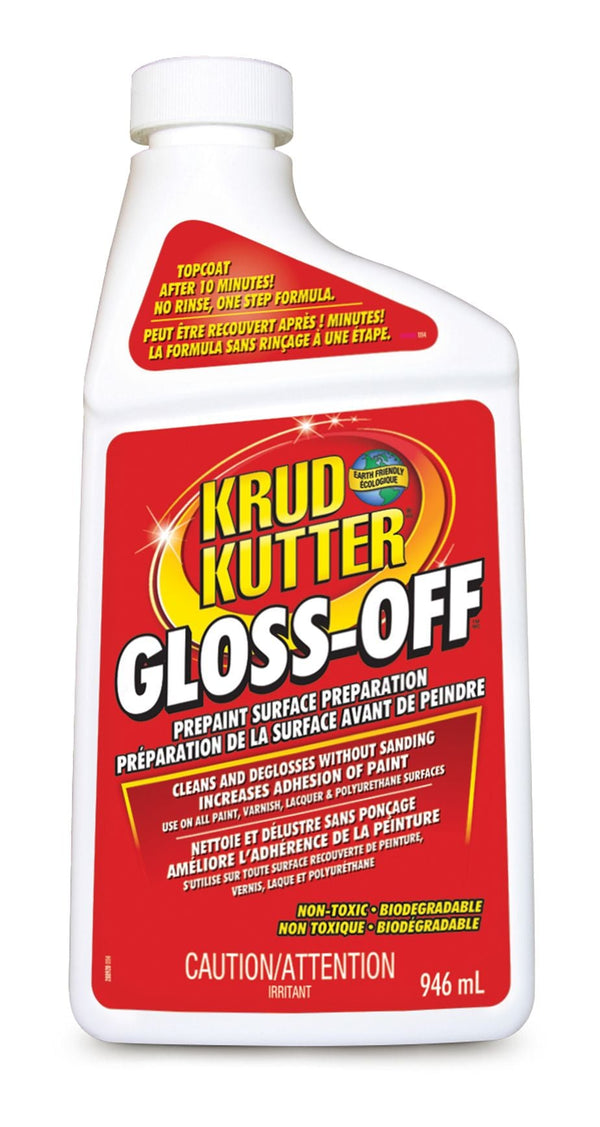 Krud Kutter Gloss-Off Pre-Paint Surface Preparation, Cleaner & Deglosser Without Sanding, 946-mL F7