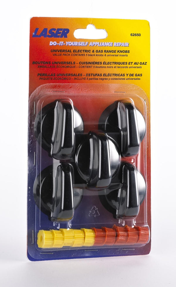 Laser 62650/2 Universal Electric/Gas Stove Replacement Dial Kit, Assorted K5