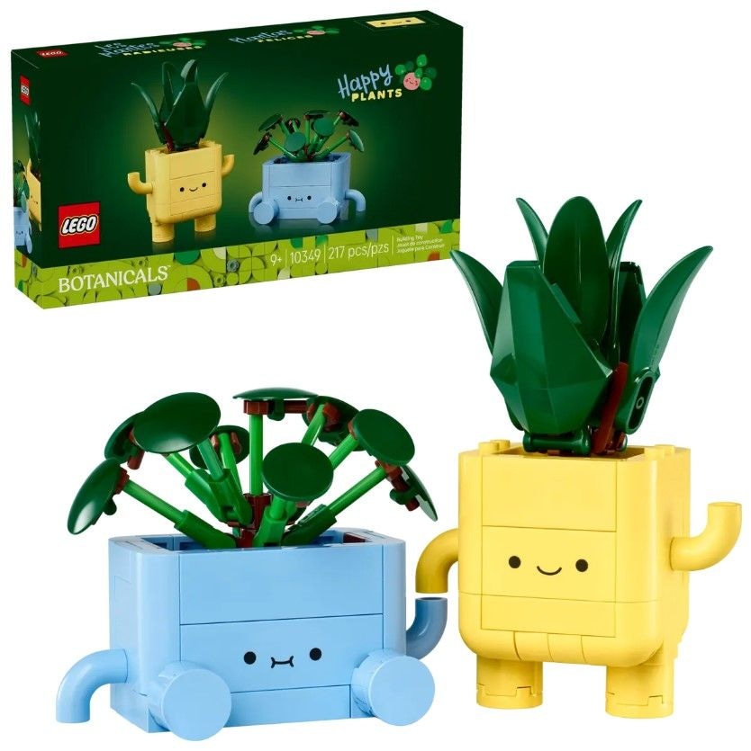 LEGO Botanicals Happy Plants - 10349, 217-pcs, Ages 9+