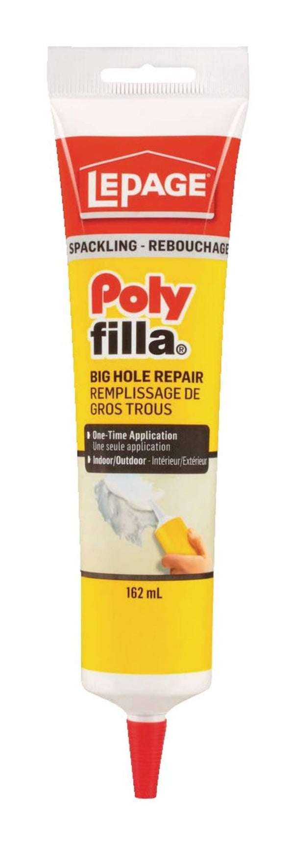 LePage Polyfilla Big Hole Repair Spackling, Hole & Crack Filler, Indoor/Outdoor Use, Assorted Sizes L7