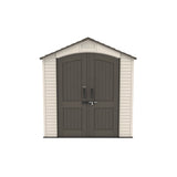 Lifetime Lockable Steel Shed, Beige, 7 x 12 -ft