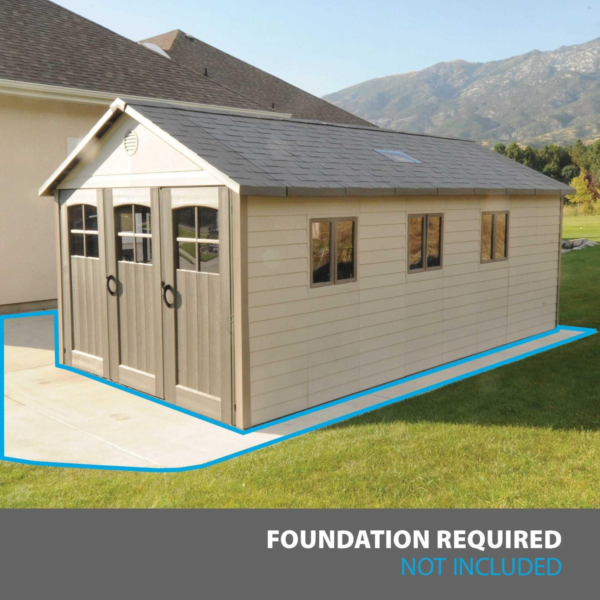 Lifetime Outdoor Storage Shed, 11-ft x 21-ft