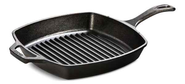 Lodge Seasoned Cast-Iron Grill Pan, 10.5-in (26 cm) T9