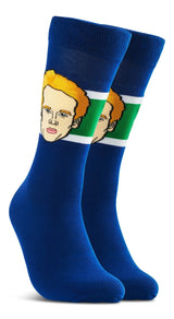 Major League Socks NHL Vancouver Canucks Elias Pettersson "Sockey" Crew Socks, Adult, One Size