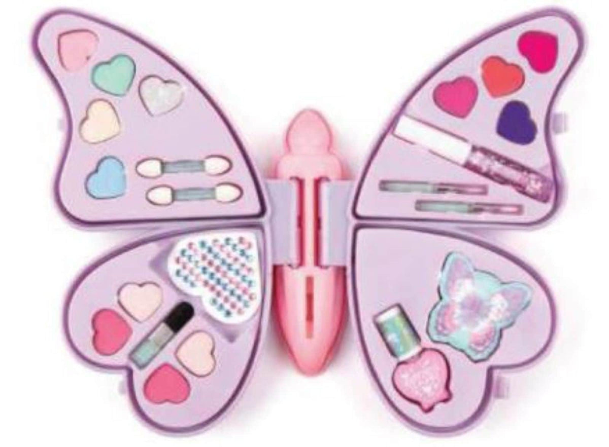 Make It Real All-in-One Butterfly Cosmetic Case for Ages 8+