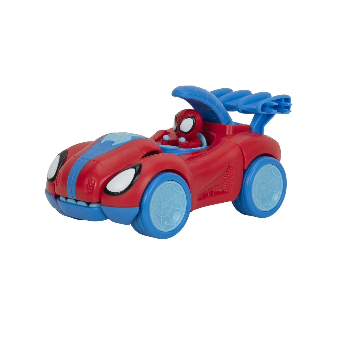 Marvel Spidey & His Amazing Friends Spidey-Rex Racer Vehicle, 2-in-1, Darts Included, Ages 3+