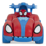 Marvel Spidey & His Amazing Friends Spidey-Rex Racer Vehicle, 2-in-1, Darts Included, Ages 3+