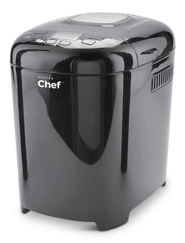 MASTER Chef Bread Maker with 12 Digital Functions, Black, 2lb W0
