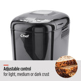 MASTER Chef Bread Maker with 12 Digital Functions, Black, 2lb