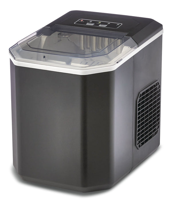 Master Chef Compact Countertop Ice Maker with LED Display, 26-lb Ice/Day, Black J1