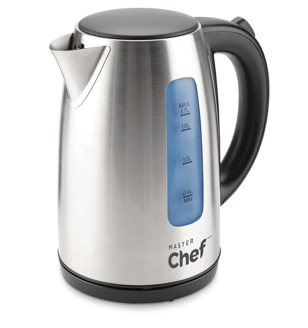 MASTER Chef Cordless Electric Kettle with Auto Shut Off, Stainless Steel, 1.7-L O5