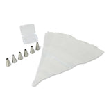 Master Chef Disposable Piping Bags with 6 Tips, 30-pc