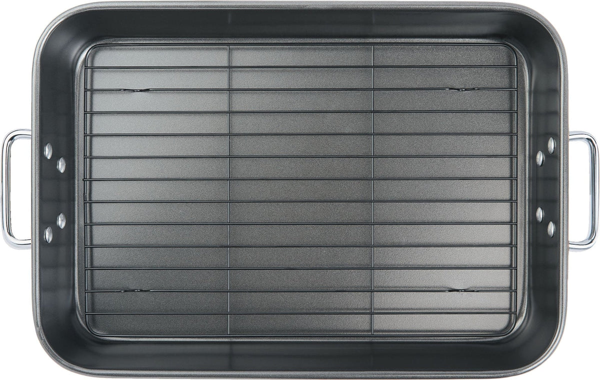 MASTER Chef Multi-Purpose Roaster with Rack, Dishwasher Safe, 9-12 lb, 25.4 x 38cm