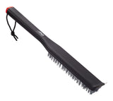 MASTER Chef Pizza Stone Cleaning Brush & Scraping Tool with Ergonomic Grip, Black